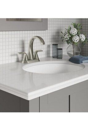 Kohler  Cursiva® Centerset Bathroom Sink Faucet Brushed Nickel NWT